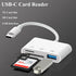 SD Card Reader USB C, SD Card Reader for Android, Memory Card Reader for iPhone 15/Laptop