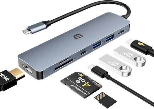 TOTU USB C Hub, USB C Docking Station, Docking Station with Multiport Adapter