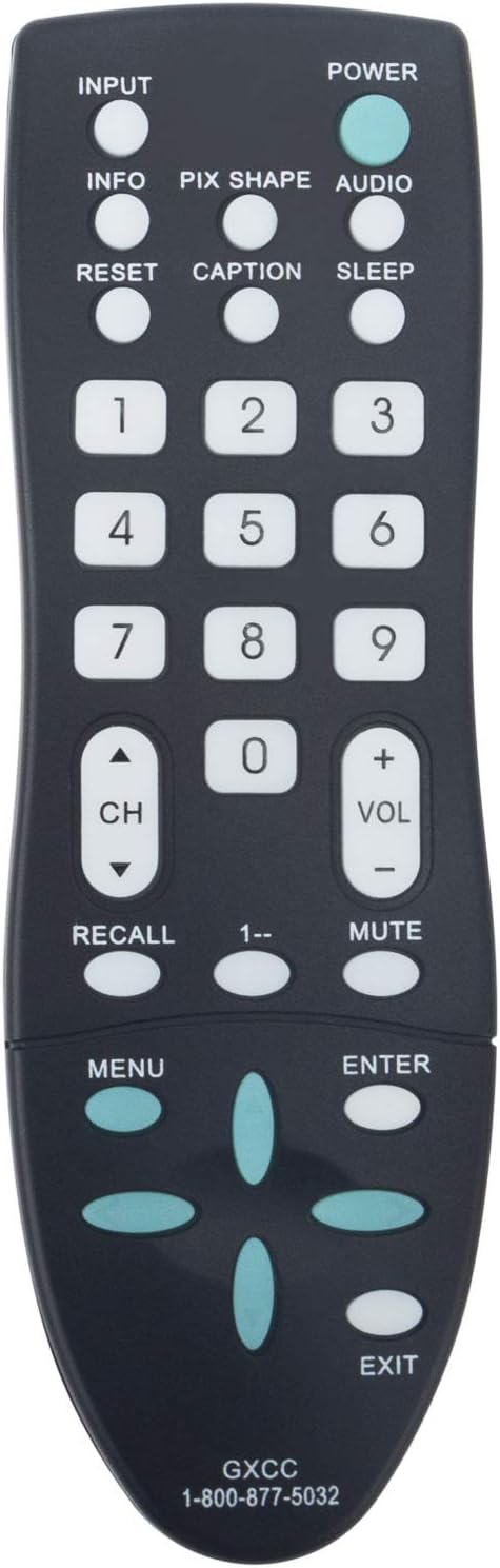 GXCC Replacement Remote Control for Sanyo LCD LED TV Models DP26649, DP42D23, DP39E23, DP39E63, DP39842, and more