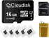 Cloudisk Pack of 5 Micro SD Card 16GB Flash Memory Card Micro SDHC