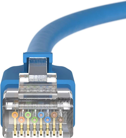 InstallerParts Ethernet Cable CAT8 3 FT - Blue - Professional Series 40Gigabit/Sec High Speed Internet Cable