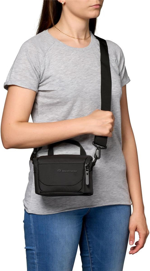Manfrotto Advanced Shoulder Bag XS III for Reflex and Mirrorless Camera with Lens, Tripod Mount, Rain Cover
