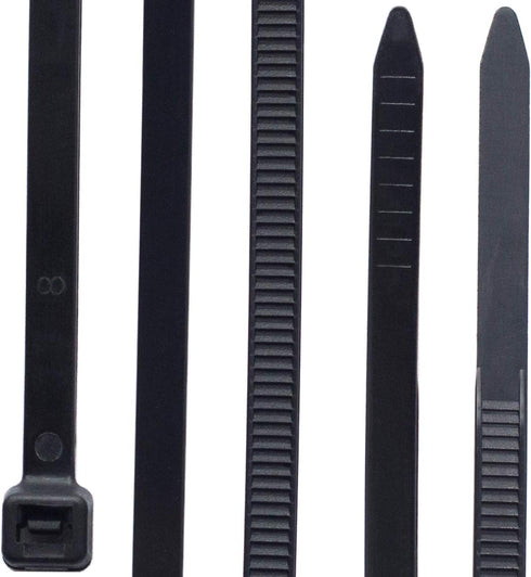 Extra Heavy Duty Cable Ties, Durable Nylon Zip Ties, 14 Inch Auto-Locking Wraps, 100pcs Per Package, 5X350-BLACK