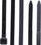 Extra Heavy Duty Cable Ties, Durable Nylon Zip Ties, 14 Inch Auto-Locking Wraps, 100pcs Per Package, 5X350-BLACK