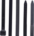 Extra Heavy Duty Cable Ties, Durable Nylon Zip Ties, 14 Inch Auto-Locking Wraps, 100pcs Per Package, 5X350-BLACK