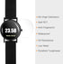 5pcs Watch Glass Screen Protectors 27mm HD High Definition Anti-Fingerprint Soft PET Universal Round Smartwatch Screen Protective Film Protector (for Flat Screen)
