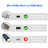 90 8K 18Gbps 2.1 8k@60Hz, 1080p, 3D, 0.5M) RIIEYOCA Degree Left Angle UHD HDTV Male to Mini HDTV Male Extended Coil