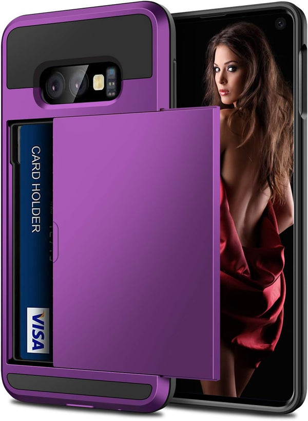 Vofolen Cover for Galaxy S10e Case, Wallet Card Holder, Anti-Scratch Dual Layer Protective Hard Shell