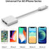 Headphone Adapter Lightning to Audio Jack and Charger Extender, Compatible with iPhone 11 12 Mini Pro Max