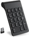 cimetech Wireless Number Pad, 2.4G Numeric Keypad Numpad with USB Receiver, 18 Keys
