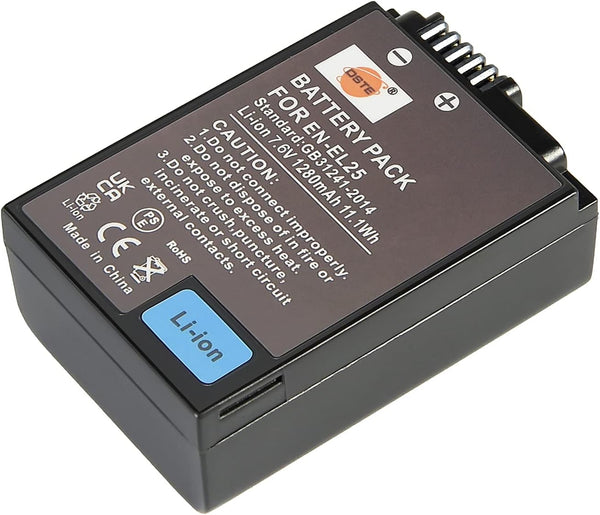 DSTE EN-EL25 ENEL25 High Capacity Li-ion Battery Compatible with Z30, Z50, Z 50,