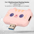 Sanpyl 3 1 USB3.0 USB2.0X 2 5Gbps in Cute USB Hub, USB A to and Adapter, Multiport USB Docking Station, USB Data
