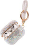 Sparkly Diamond Case for AirPods Pro 1&2 Generation, Shockproof Rhinestone Cover with Keychain