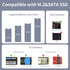 M.2 NVMe SSD Enclosure Adapter, Type-C 10Gbps to M.2 and SATA Hard Drive Reader, Compatible with M Key Sizes