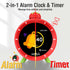 2.8" 4 MOMILLA Kids Alarm Clock for Bedrooms, Visual Timer with LCD Display Alarms, Digital Clock with White Noice