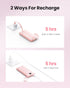Coowisty 10000mAh Pack 5 2 Portable Phone Charger, Slim Travel Essentials Power Bank with Cords Wires, Battery Outputs