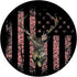 USA Flag Pink Black Background PopSockets - Women Girls Deer Hunting Camo Swappable Grip