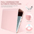 Keyboard Case for iPad Air 11 inch 2024 & iPad Pro 11 inch, Detachable Bluetooth Keyboard with Pencil Holder (Pink)