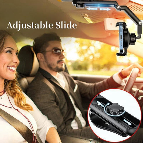 Temvue Car Photography Phone Mount Stabilizer, Universal Cell Phone Car Mount Metal Anti-Shake POV View for Navigation