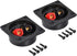 uxcell 2-Way Square Speaker Box Terminal Binding Post, Stereo Screw Cup Connectors for Subwoofer Plugs (Black, 2pcs)