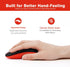 Leadsail Rechargeable Wireless Slim Cordless Mouse, 2.4G Portable Less Noise Optical Mouse with 5 Adjustable DPI Levels