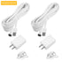 iTODOS 2 Pack 20ft/6m Power Cable and Adapter for Alro Essential 2K Outdoor Security Camera, Weatherproof Charging