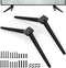 Dinghosen TV Stand Legs for TCL Roku TV, 65" Modern Black Metal,