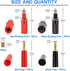 Glarks 40pcs Black and Red 4mm Banana Speaker Wire Cable Screw Plugs with Amplifier Connectors