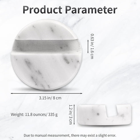 ZJL Marble Phone Stand for Desk - Cell Phone Holder for Nightstand Office Decor Telephone Boho White Marble Kitchen