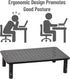 14.5"L 9.25"W 5.5"H, Mind Reader Monitor Stand, Height Adjustable, Ventilated Laptop Riser, Office, Metal, x x Black