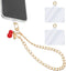 InnoHHustle Phone Wrist Strap with Cherry Charms, Detachable Cute Cherry Cell Phone Lanyard