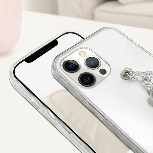 Bonitec Clear Bracelet Case Compatible with iPhone 12 Pro Max, 3D Glitter Sparkle Bling Strap, Luxury Protective Cover