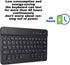 Russian English Keyboard, 7 Inch Rechargeable Ultra Thin Wireless Bluetooth Keyboard for Smart Phone Tablet