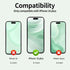 3Pack 16 9H BLEUM CADE Screen Protector for iPhone Plus with Installation Frame, Anti-Fingerprint Hardness Tempered