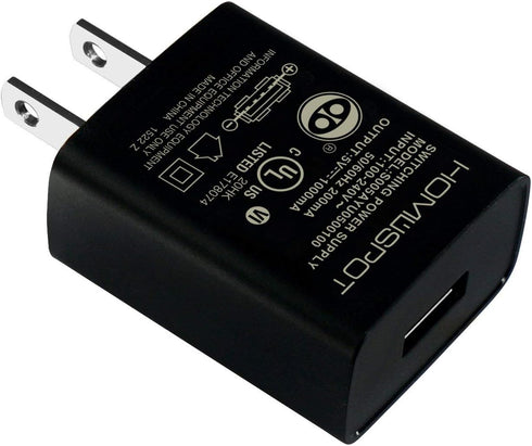 UL Certified USB Wall Charger Power Supply 5V 1A, Universal Portable Travel Adapter Plug Block for iPhone, iPad,
