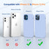 Miracase Liquid Silicone Gel Rubber Case for iPhone 12/12 Pro, Full Body Protection Shockproof Drop Protection, Clove