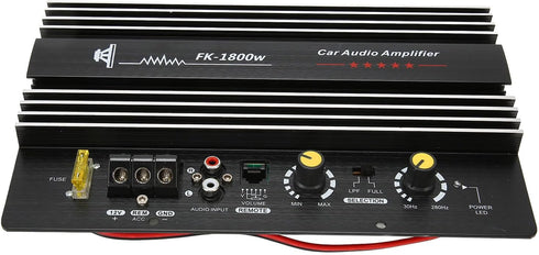 Power Amplifier, 12V Car Power Amplifier Board, 1800W Car Stereo Audio High Power Amplifier