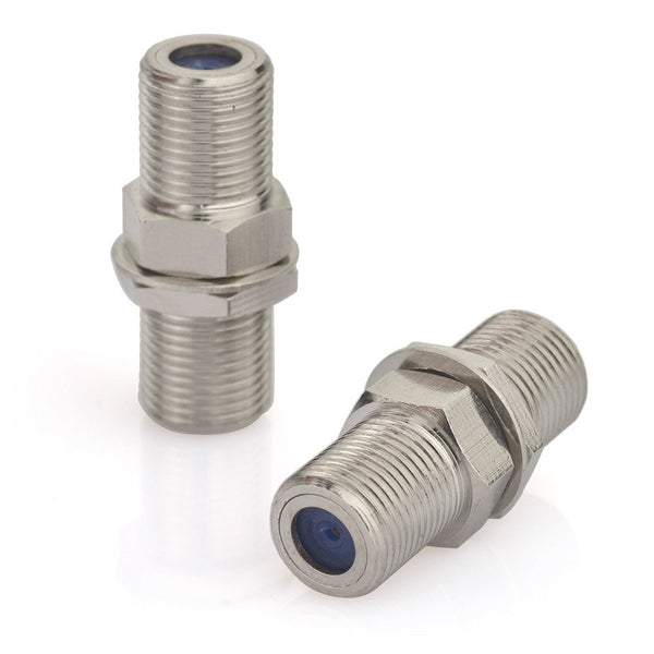wlaniot F Type Adapter, 2pcs F Female to F Female Bulkhead Connector for Video Cables