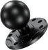 1.5" Ball Mount with Aluminum Alloy Round Plate, Universal Mounting Base with AMPS Holes for Garmin, Lowrance,