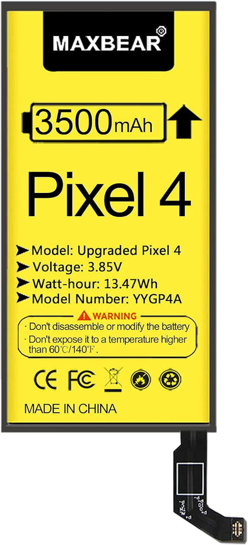 MAXBEAR 3500mAh Replacement Battery for Google Pixel 4, 3.85V Li-Polymer with Repair Tool Kit