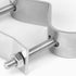 Skywalker Heavy-Duty Double Wall Mount Pair for TV Antenna Mast with (2) Brackets & Lag Bolts, 3”