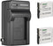 Kastar 2-Pack Battery and AC Wall Charger Replacement for GE GB-60 Battery, GE X600 Digital Camera