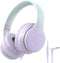 rockpapa L22 Wired Headphones for Kids, Girls, Boys, Women with Microphone, Foldable Stereo 3.5mm Corded Headphones for