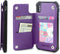Gear Beast PU Leather Top View Wallet Case - Fits iPhone Xs/X, Flip Folio Cover with Three Card Slots and ID Holder