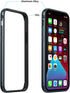 Eastcoo Slim Metal Bumper Case Compatible with iPhone 12 12 Pro, Metal Bumper Cover with Soft TPU Inner, Support