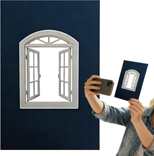 Generic Window Frame Photo Prop - Reusable Outdoor Picture Framing Viewfinder,Travel Window Frame Photo Props |