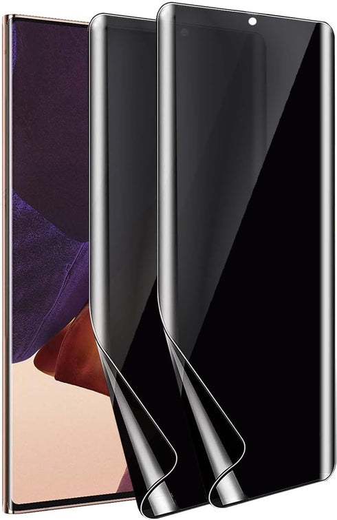 2 Pack Privacy Screen Protector for Samsung Galaxy Note 20 Ultra - Anti-Spy Flexible TPU Film HD Ultra-Thin