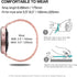 Bands Compatible with Samsung Gear Sport/Galaxy Watch 42mm, Luxury Rhinestone Diamond Steel Metal Strap with Bezel Ring