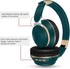 RAT TAIL Bluetooth Headset, Comfortable Over Ear Stereo Wireless Headphones with Mic, 20H Playtime, Deep Green
