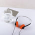 JJLFresheners Orange Retro On Ear Headphones, Wired Stereo Headphones, Lightweight Portable with Adjustable